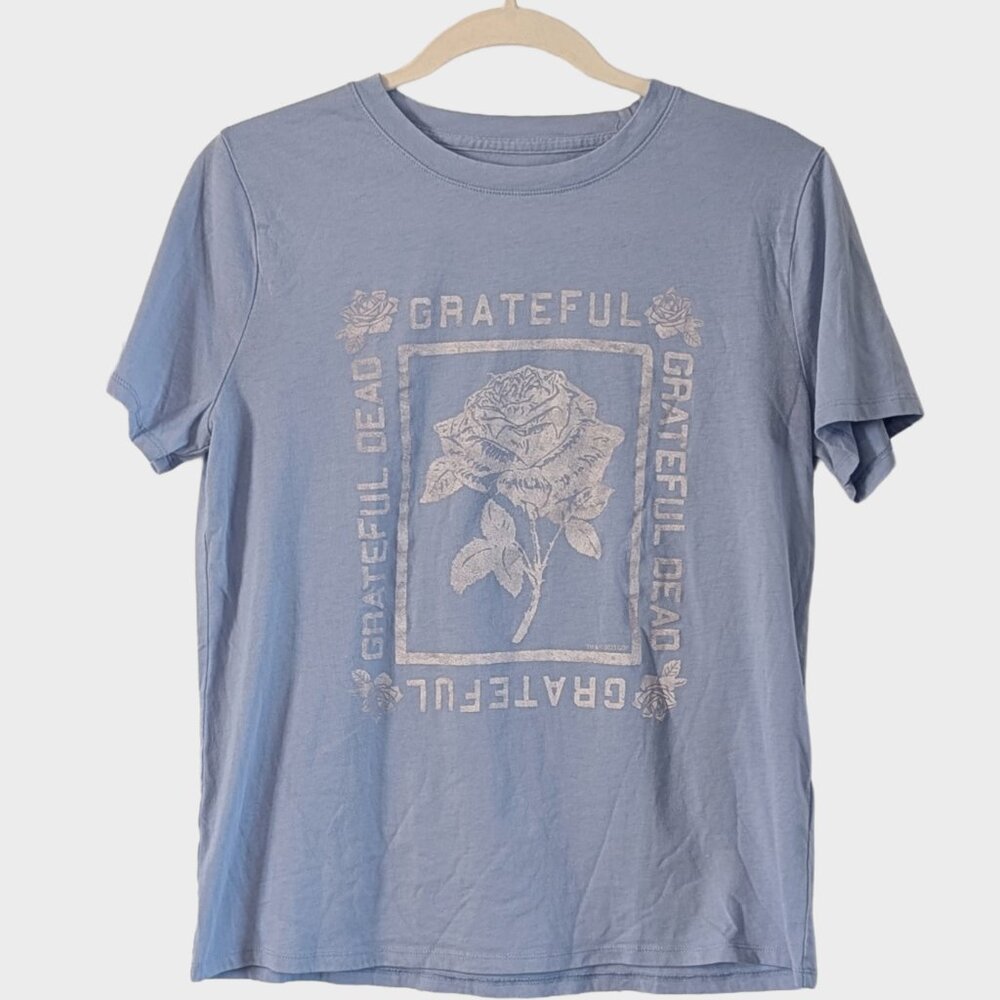 Grateful Dead Graphic Tee Abercrombie Kids Blue Band Shirt 13/14